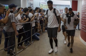 Gil e Michel chegam ao Morumbi para jogo contra o São Paulo, pelo Campeonato Brasileiro