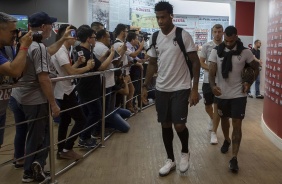 Gil e Michel chegam ao Morumbi para jogo contra o So Paulo, pelo Campeonato Brasileiro