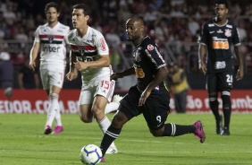 Love durante derrota para o São Paulo, pelo Brasileirão, no Morumbi