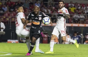 Love durante derrota para o São Paulo, pelo Brasileirão, no Morumbi