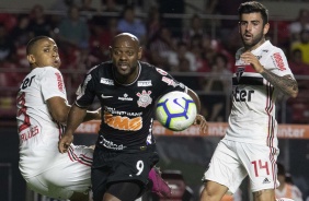 Love durante derrota para o São Paulo, pelo Brasileirão, no Morumbi