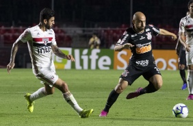 Meia Régis durante derrota para o São Paulo, pelo Brasileirão, no Morumbi