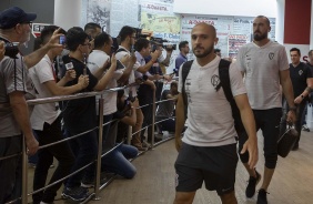 Régis e Walter chegam ao Morumbi para jogo contra o São Paulo, pelo Campeonato Brasileiro