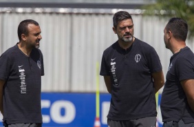 Cuca e comissão técnica do Corinthians iniciam preparação para duelo contra o Goiás