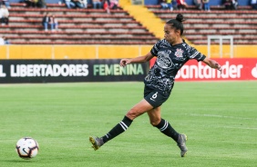 Juliete durante no jogo contra o Club aas, na estreia da Libertadores Feminina