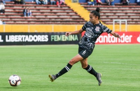 Juliete durante no jogo contra o Club Ñañas, na estreia da Libertadores Feminina