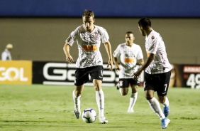 Carlos Augusto, Sornoza e Janderson na partida contra o Goiás