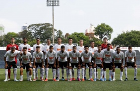 Elenco do Timo durante o jogo contra o Botafogo, pelo Brasileiro Sub-20