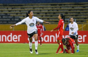Victria durante vitria sobre o Amrica de Cali, pela Libertadores Feminina