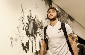 Caque Frana chega  Arena Corinthians para jogo contra o Cruzeiro