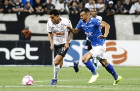 Centroavante Gustavo durante derrota para o Cruzeiro, pelo Campeonato Brasileiro, na Arena