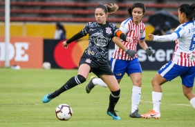 rika durante jogo contra o Libertad/Limpeo pela Libertadores Feminina 2019