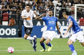 Gustagol durante derrota para o Cruzeiro, pelo Campeonato Brasileiro, na Arena Corinthians