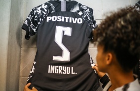 Ingryd durante jogo contra o Libertad/Limpeño pela Libertadores Feminina 2019