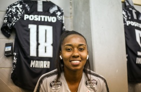 Maiara durante jogo contra o Libertad/Limpeño pela Libertadores Feminina 2019