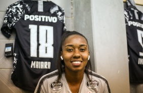 Maiara durante jogo contra o Libertad/Limpeo pela Libertadores Feminina 2019