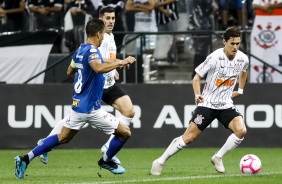 Mateus Vital durante jogo contra o Cruzeiro, pelo Campeonato Brasileiro, na Arena Corinthians