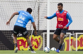 Michel Macedo no treinamento desta tera-feira no CT Joaquim Grava