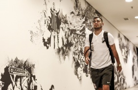 Sornoza chega  Arena Corinthians para jogo contra o Cruzeiro