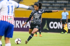 Victria durante partida contra o Libertad/Limpeo pela Libertadores Feminina 2019