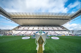 Arena Corinthians se prepara para receber o clssico contra o Santos