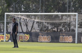 Fbio Carille durante ltimo treino antes do jogo contra o Santos, pelo Campeonato Brasileiro