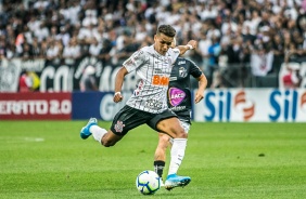 Garoto Pedrinho durante clssico contra o Santos, na Arena Corinthians