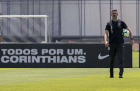 Leandro Cuca durante ltimo treino antes do jogo contra o Santos, pelo Campeonato Brasileiro