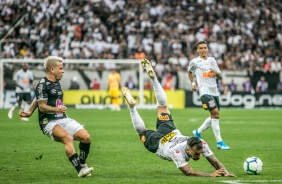 Michel Macedo durante clssico contra o Santos, na Arena Corinthians