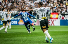 Urso durante clssico contra o Santos, na Arena Corinthians