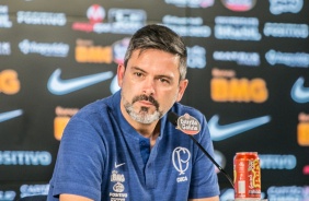 Cuca durante clssico contra o Santos, na Arena Corinthians