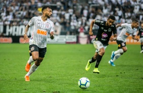 Michel Macedo durante clssico contra o Santos, na Arena Corinthians