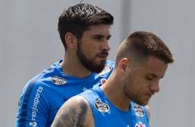 Bruno Mndez e Ramiro no ltimo treino antes do duelo contra o Flamengo, pelo Brasileiro