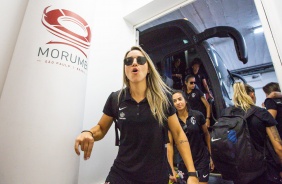 Crivelari durante final contra o So Paulo, pelo Campeonato Paulista Feminino