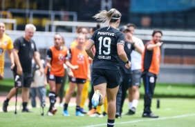 Crivelari durante final contra o So Paulo, pelo Campeonato Paulista Feminino