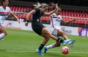 Crivelari durante final contra o So Paulo, pelo Campeonato Paulista Feminino