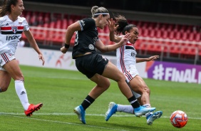 Crivelari marcou o gol do Timo contra o So Paulo, pelo final do Paulista Feminino