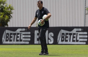 Fbio Carille no ltimo treino antes do duelo contra o Flamengo, pelo Brasileiro