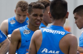 Pedrinho no ltimo treino antes do duelo contra o Flamengo, pelo Brasileiro