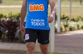 Garoto Janderson durante primeiro treino comandado por Dyego Coelho, no CT Joaquim Grava