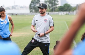 Jogadoras do Corinthians Feminino realizam treinamento no CT da base