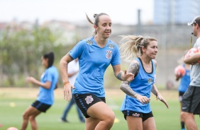 Jogadoras do Corinthians Feminino realizam treinamento no CT da base