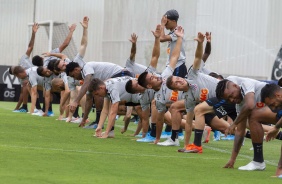 Jogadores do Corinthians finalizam atividades para enfrentar o Fortaleza, pelo Brasileiro