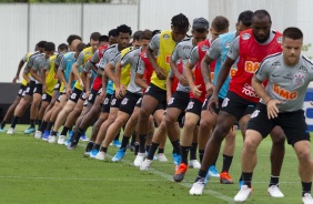 Jogadores do Corinthians termina preparação para enfrentar o Fortaleza, pelo Brasileirão 2019