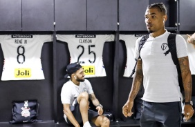 Junior Urso no vestiário antes do jogo contra o CSA, pelo Brasileirão