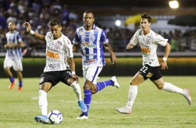 Pedrinho e Vital durante derrota para o CSA, pelo Campeonato Brasileiro