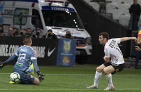 Atacante Boselli no jogo contra o Fortaleza, pelo Campeonato Brasileiro, na Arena Corinthians