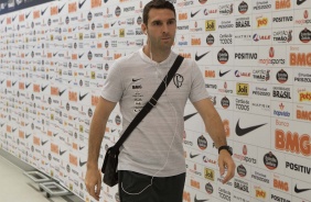 Boselli no vestiário da Arena Corinthians antes do duelo contra o Fortaleza