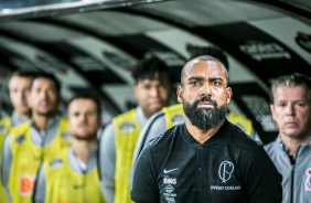 Coelho durante partida contra o Fortaleza, pelo Brasileiro, na Arena Corinthians