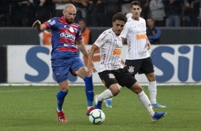 Gabriel no jogo contra o Fortaleza, pelo Campeonato Brasileiro, na Arena Corinthians